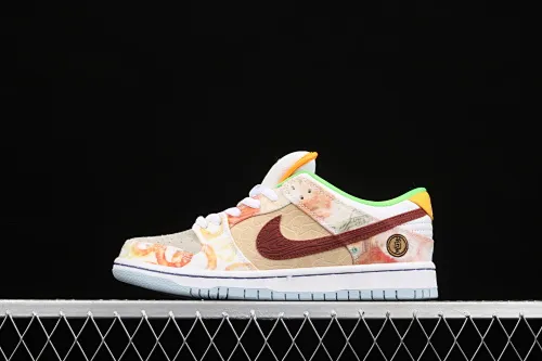 All Categories Nk SB Dunk Series Nk SB Dunk Low Low-top Skateboard Shoes F Version Big Box Nk SB Dunk Low "CNY" Joint Model Chinese New Year Mandarin Duck Tie-Dye Low-top Skateboard Shoes CV1628-800